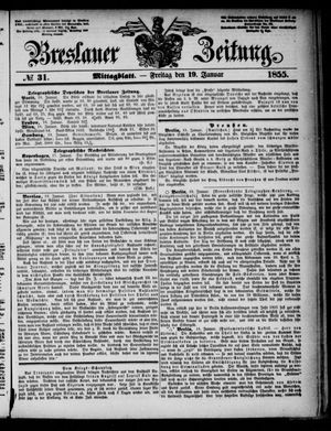Breslauer Zeitung vom 19.01.1855