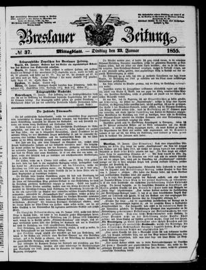 Breslauer Zeitung vom 23.01.1855