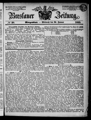 Breslauer Zeitung vom 24.01.1855
