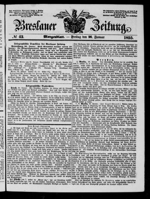 Breslauer Zeitung vom 26.01.1855