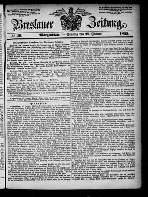 Breslauer Zeitung vom 28.01.1855