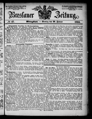 Breslauer Zeitung on Jan 29, 1855