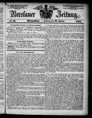 Breslauer Zeitung on Jan 30, 1855