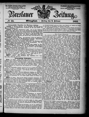 Breslauer Zeitung on Feb 2, 1855