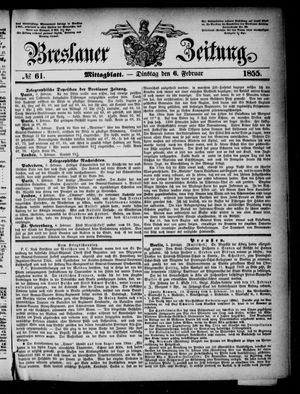 Breslauer Zeitung vom 06.02.1855