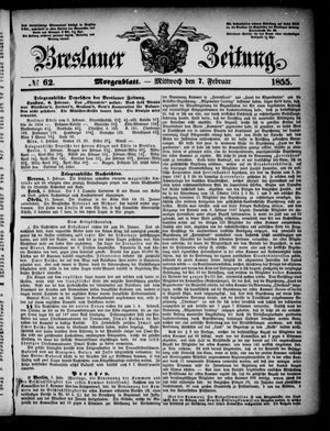 Breslauer Zeitung vom 07.02.1855