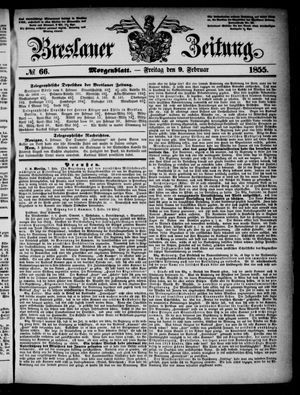 Breslauer Zeitung vom 09.02.1855