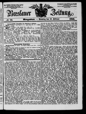 Breslauer Zeitung on Feb 11, 1855