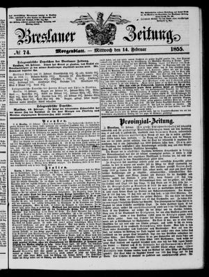 Breslauer Zeitung vom 14.02.1855