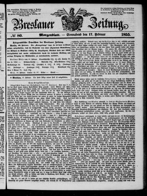 Breslauer Zeitung vom 17.02.1855