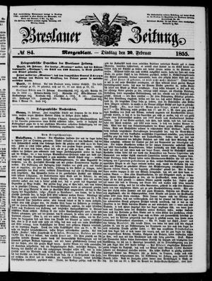 Breslauer Zeitung vom 20.02.1855