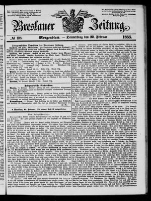 Breslauer Zeitung vom 22.02.1855