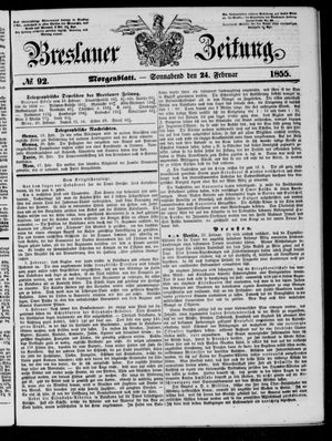 Breslauer Zeitung on Feb 24, 1855