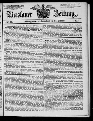 Breslauer Zeitung vom 24.02.1855