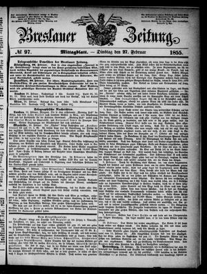 Breslauer Zeitung vom 27.02.1855