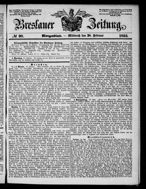 Breslauer Zeitung vom 28.02.1855