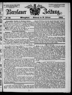 Breslauer Zeitung vom 28.02.1855