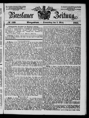 Breslauer Zeitung vom 01.03.1855