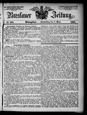 Breslauer Zeitung on Mar 1, 1855