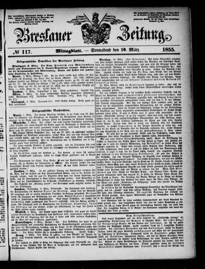 Breslauer Zeitung vom 10.03.1855