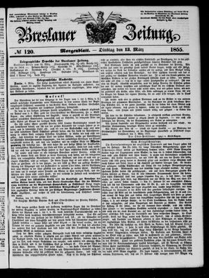 Breslauer Zeitung vom 13.03.1855