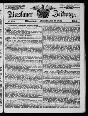 Breslauer Zeitung vom 15.03.1855