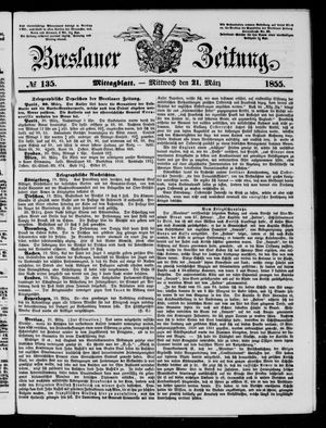Breslauer Zeitung vom 21.03.1855