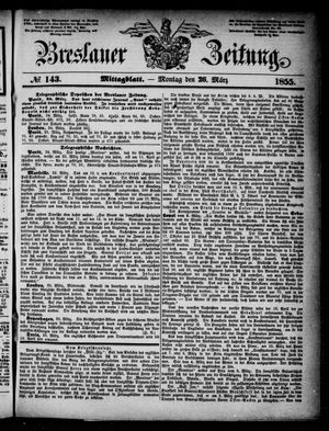 Breslauer Zeitung on Mar 26, 1855