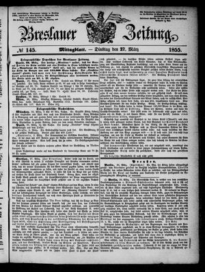 Breslauer Zeitung vom 27.03.1855