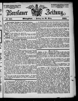 Breslauer Zeitung vom 30.03.1855