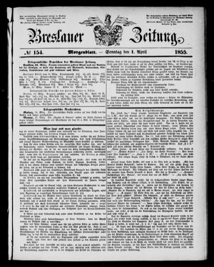 Breslauer Zeitung on Apr 1, 1855