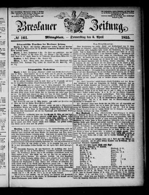 Breslauer Zeitung vom 05.04.1855