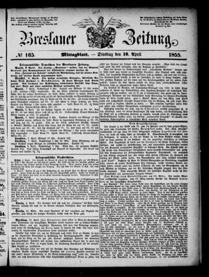 Breslauer Zeitung on Apr 10, 1855