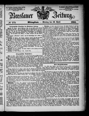 Breslauer Zeitung vom 16.04.1855