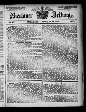 Breslauer Zeitung vom 17.04.1855