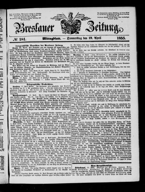 Breslauer Zeitung on Apr 19, 1855