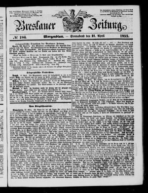 Breslauer Zeitung vom 21.04.1855