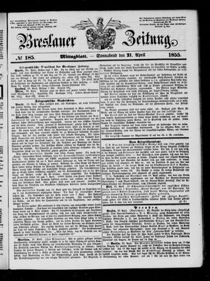 Breslauer Zeitung vom 21.04.1855
