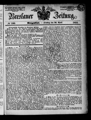 Breslauer Zeitung vom 24.04.1855
