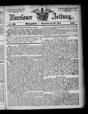 Breslauer Zeitung vom 28.04.1855