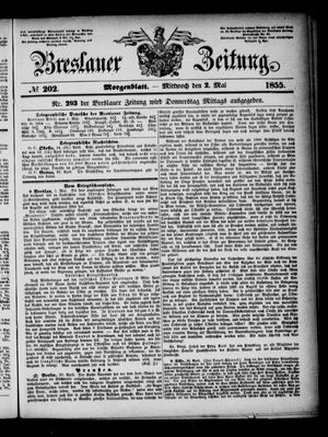 Breslauer Zeitung vom 02.05.1855