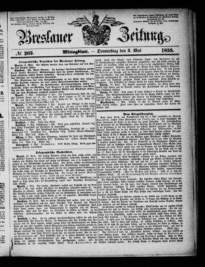 Breslauer Zeitung on May 3, 1855