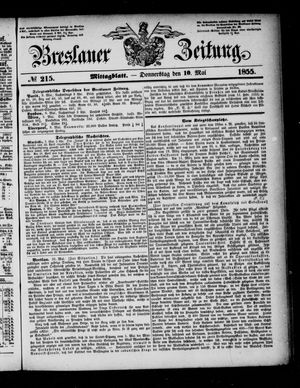 Breslauer Zeitung vom 10.05.1855