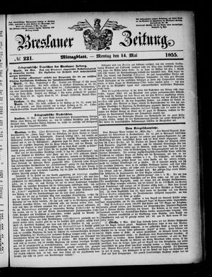 Breslauer Zeitung vom 14.05.1855