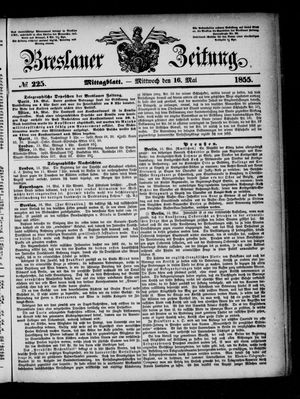 Breslauer Zeitung vom 16.05.1855