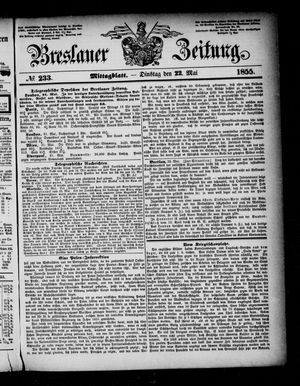 Breslauer Zeitung vom 22.05.1855