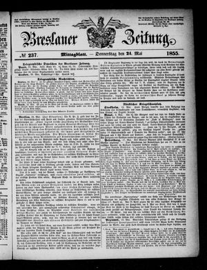 Breslauer Zeitung vom 24.05.1855