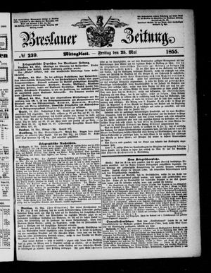Breslauer Zeitung vom 25.05.1855
