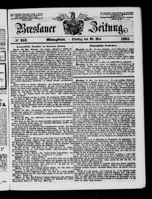 Breslauer Zeitung vom 29.05.1855