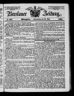 Breslauer Zeitung vom 31.05.1855